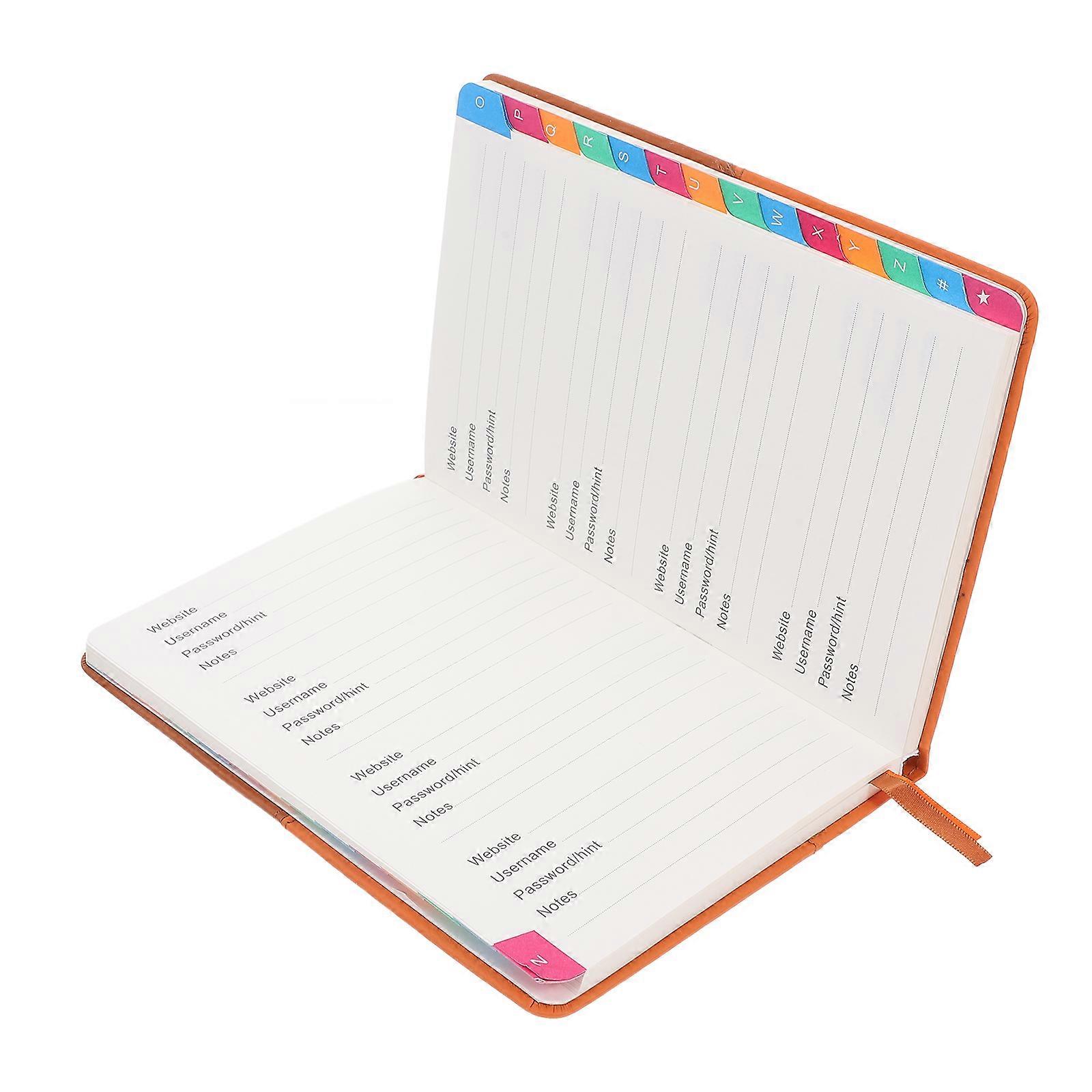 Website Address Password Notebook for Convenient Recording 2Pcs Set