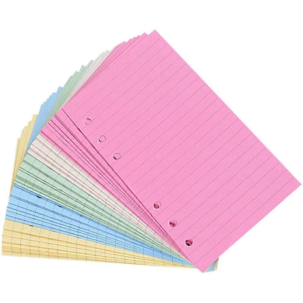 A5 Binder Inserts Loose Leaf Paper Refills for Writing Use 100Pcs Set