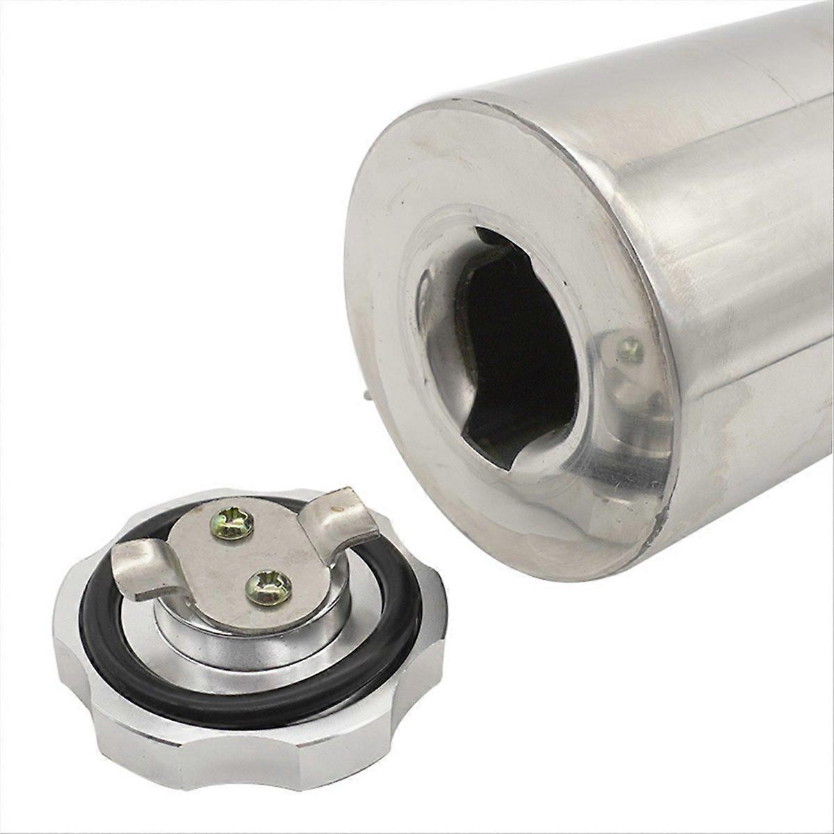 Car Universal Polished Overflow Water Tank Radiator