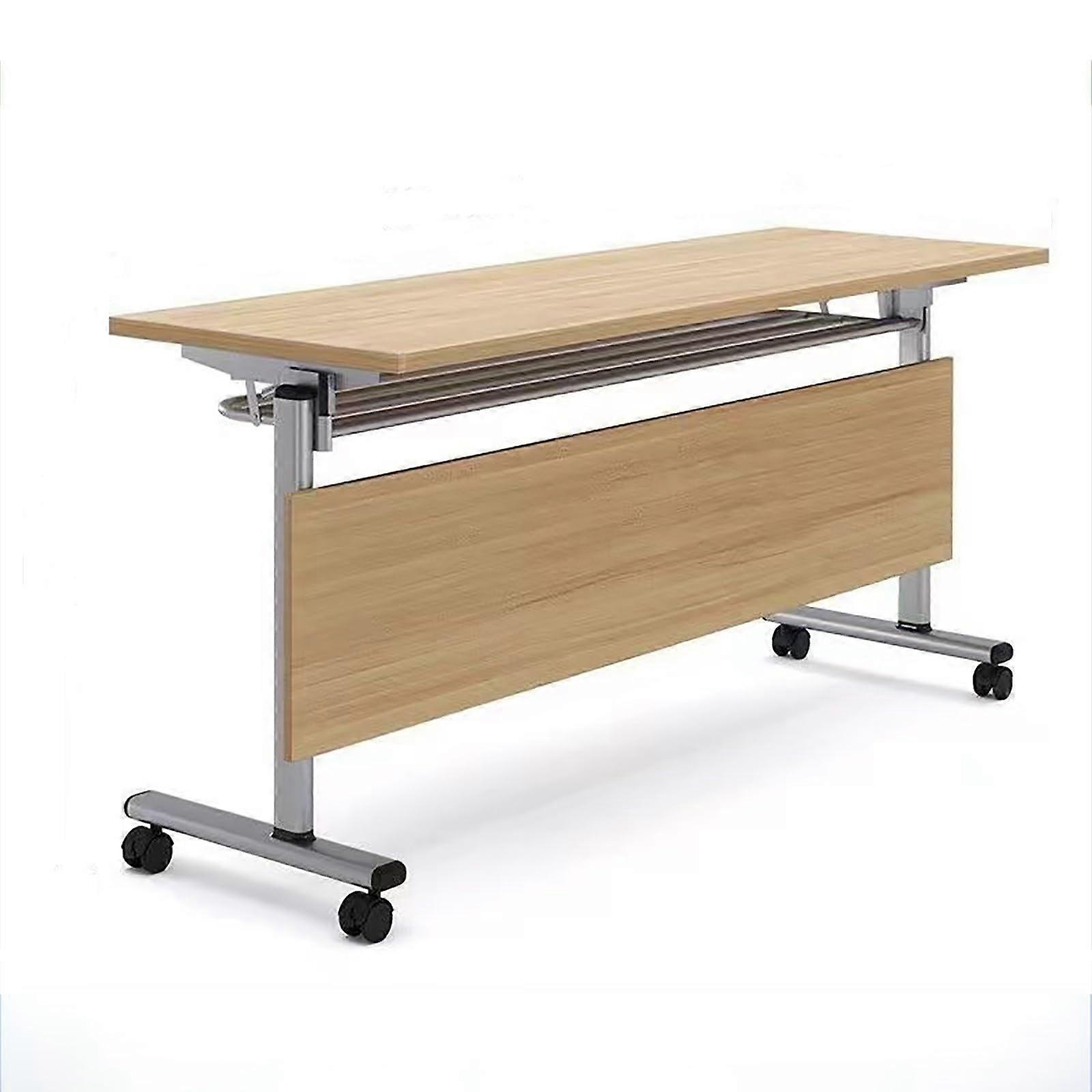 Folding Conference Table with Wheels, Flip  Office Training Table, SpaceSaving Design and Durable Frame