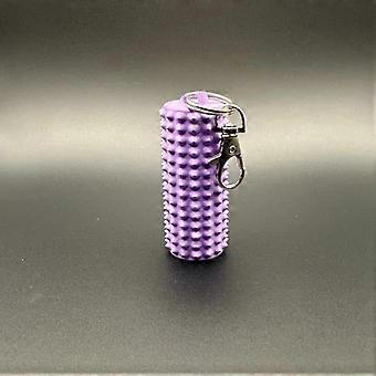 1PC VIOLET 6.5CM 3D printed spiked chain fidget spinner, gift, massage, stress relief, portable.