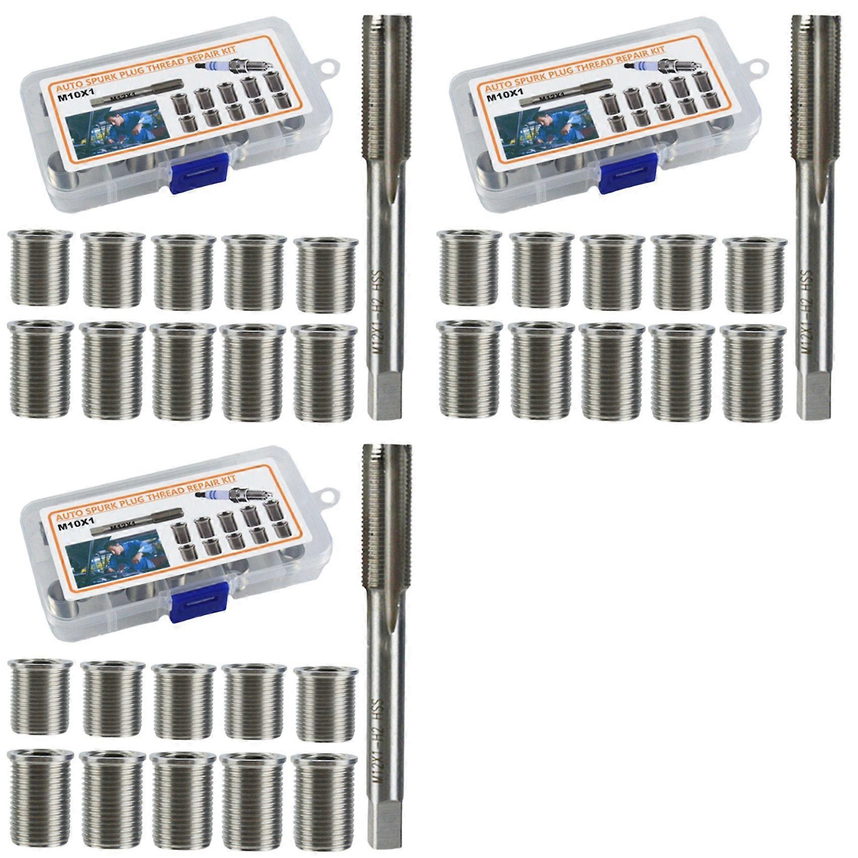 3pcs M10x1 Spark Plug Repair Thread Insert,M6-M14 Timesert Type Inserts,G017