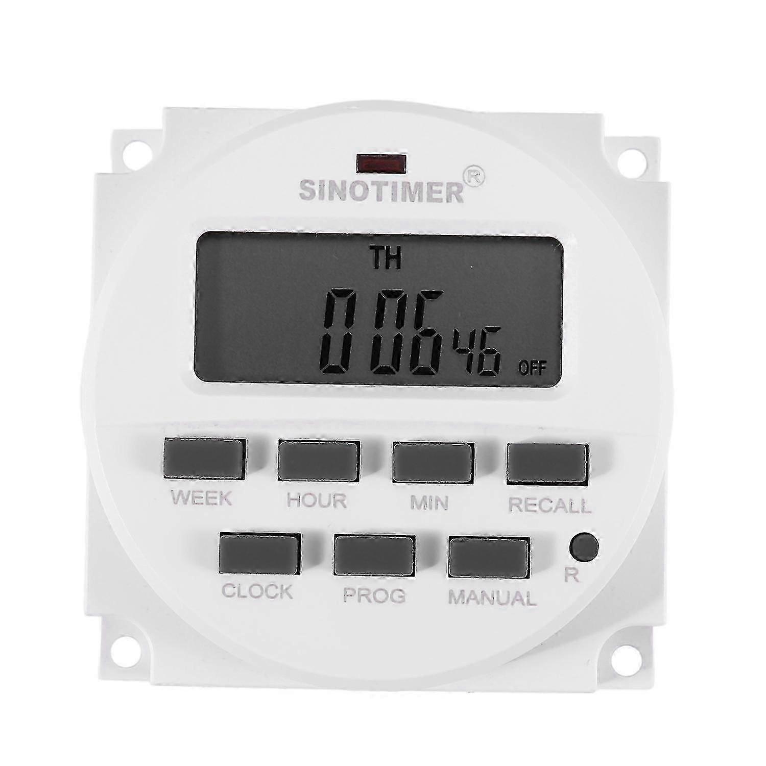 Sinotimer 220v Ac Digital 7 Day Weekly Programmable Timer Switch cing