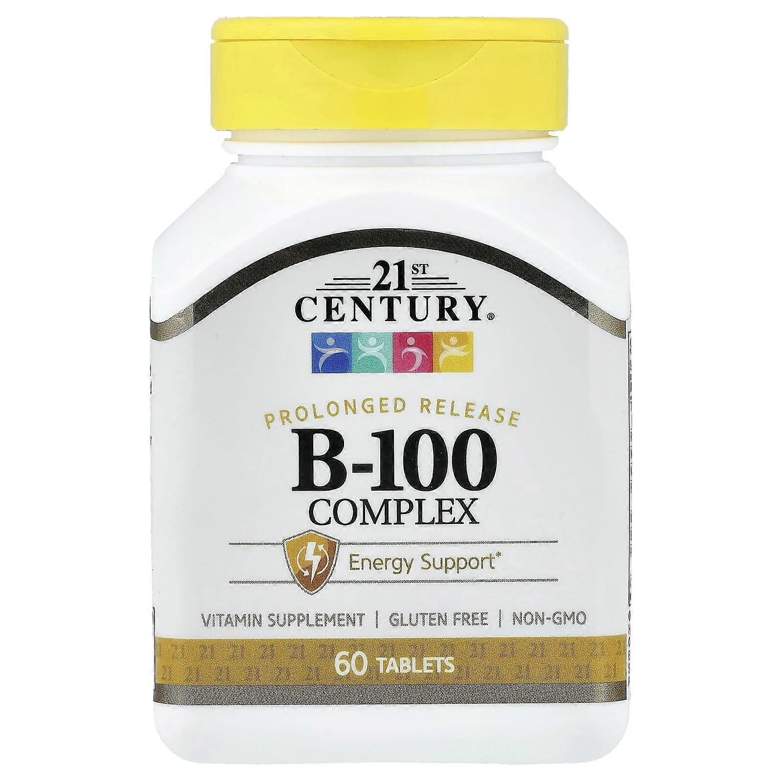 21st Century, B-100 Complex, Prolonged Release, 60 Tablets, 2-Pack