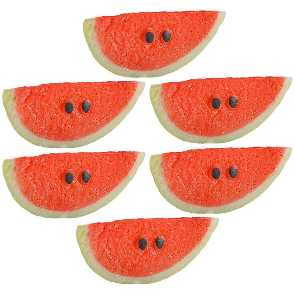 Artificial Watermelon Slices Simulation Slice for Decor 30Pcs