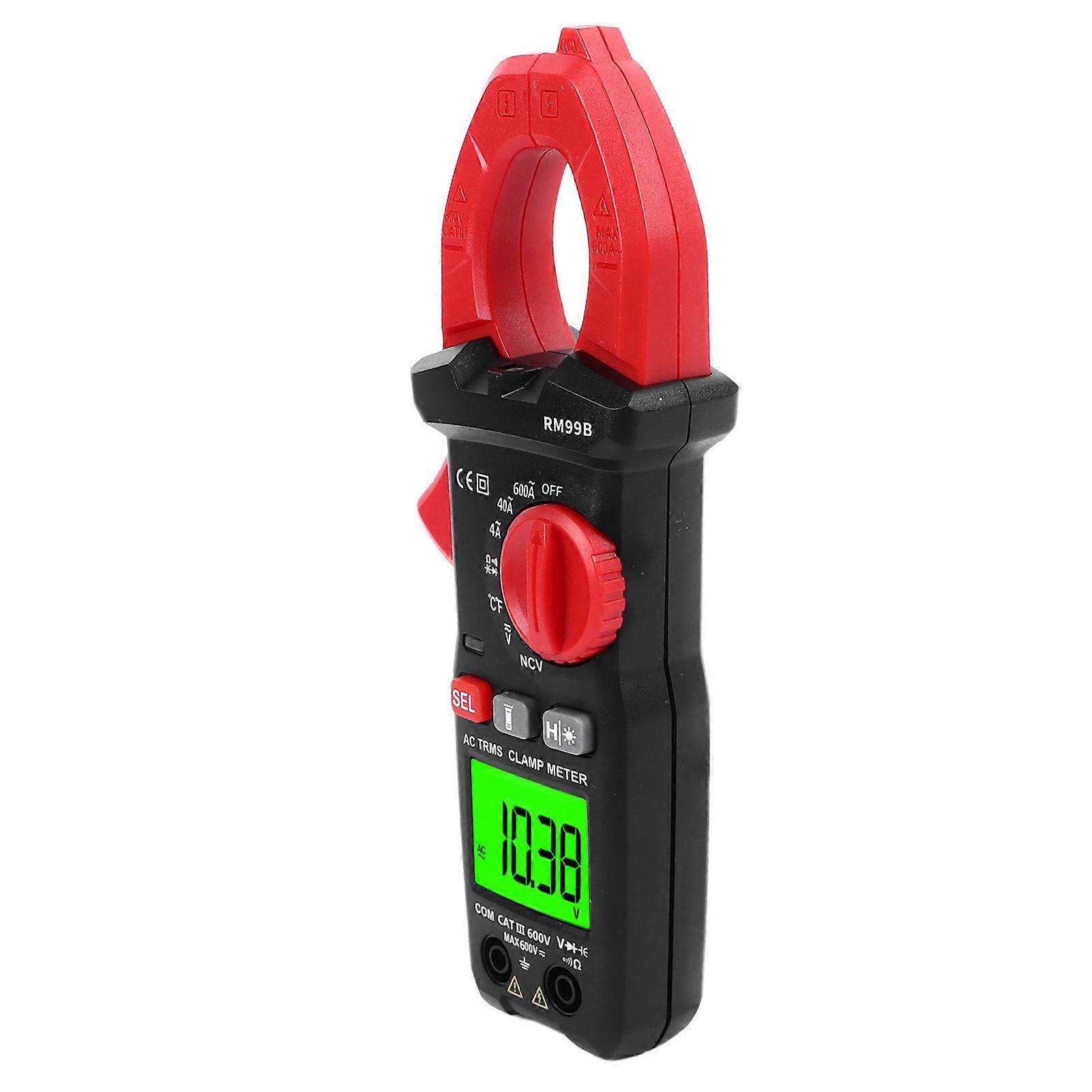 Digital Clamp Meter Multimeter 4000 Counts Amp Voltage Tester for Temp Resistance Capacitance Frequency Continuity