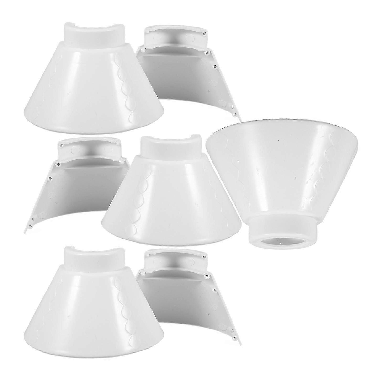 Lamp Shade Plastic Lampshade for Pendant Light 4Sets White Replacement