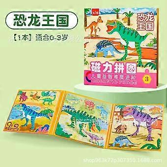 Dinosaur Magnetic Puzzles for 3 4 5 Year Olds, 3 4 5 Year Old Boys Girl Toys Gifts, Aeroplane Travel Activities for Kids Toddlers, Birthday Presents f