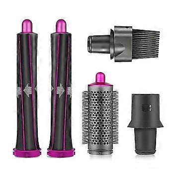 Hair Curling Iron Barrels & Round Brush Attachment for Supersonic Hair Dryer, 5 in 1 Hair Tools Rep QAQ