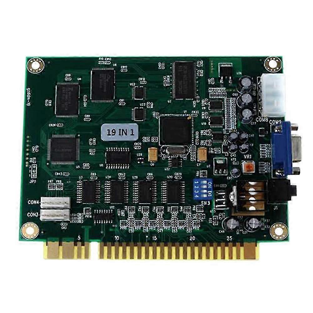 Carte PCB multi-arcade 19 en 1, sortie VGA, format horizontal, robuste, compatible Jamma Arcade.