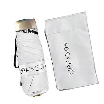 Portable Mini Umbrella Folding Umbrella Lightweight Compact Travel Umbrella 5 Fold Umbrella Sun