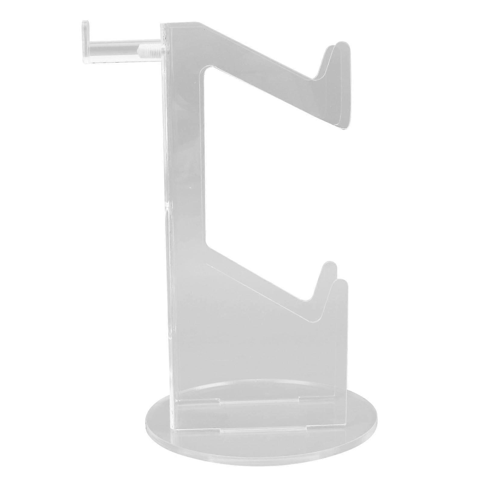 Game Controller Holder Acrylic Stable Space Saving Headset Controller Stand for Desktop Gift Transparentand Transparent Rounded Bottom