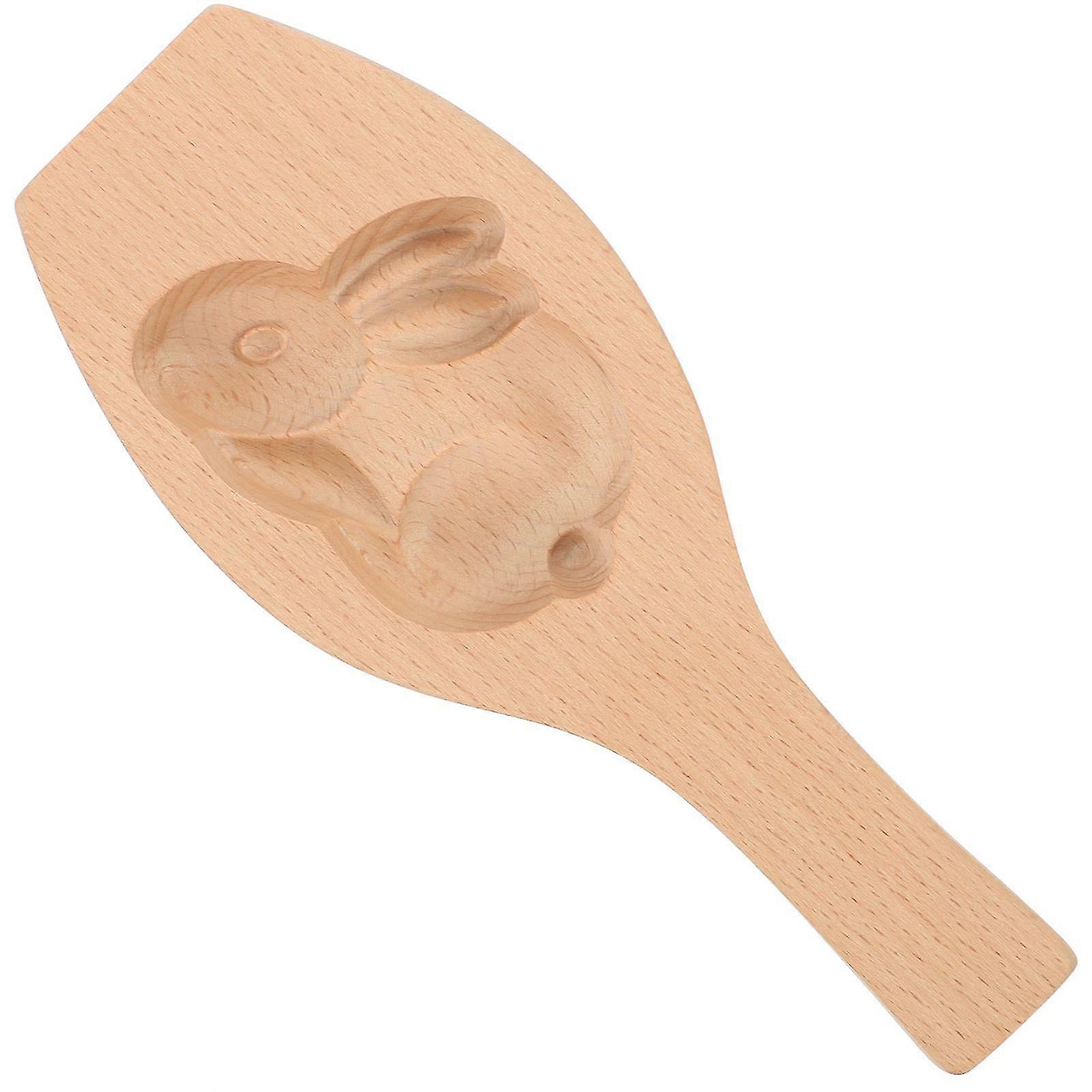 Rabbit Shaped Cookie Mold Wooden Easter Baking Mold Creative Chocolate Mold