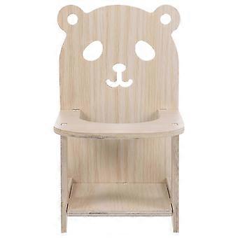 Hamsterstuhl zum Füttern, 1 Set, Holz, Kleintiere, Beige