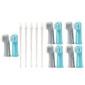 Toothbrush Accessories for Pet Two-Head Cleaning Set 45Pcs in 5 for Dogs