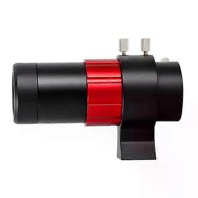 Telescope 32mm Dust-Proof Compact Lightweight Durable Guide Scope with Bracket for Astronomical Hiking Camping
