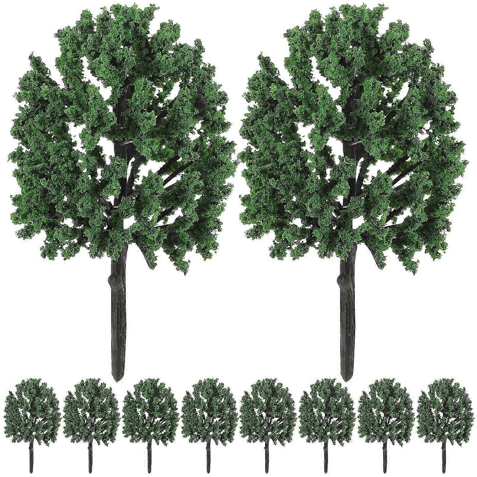 Plastic Tree Model Trees Model for Landscape Decoration 40Pcs Set