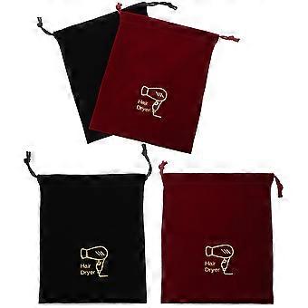 Travel Hair Dryer Bag with Drawstring for 4Pcs Portable Storage Pouches