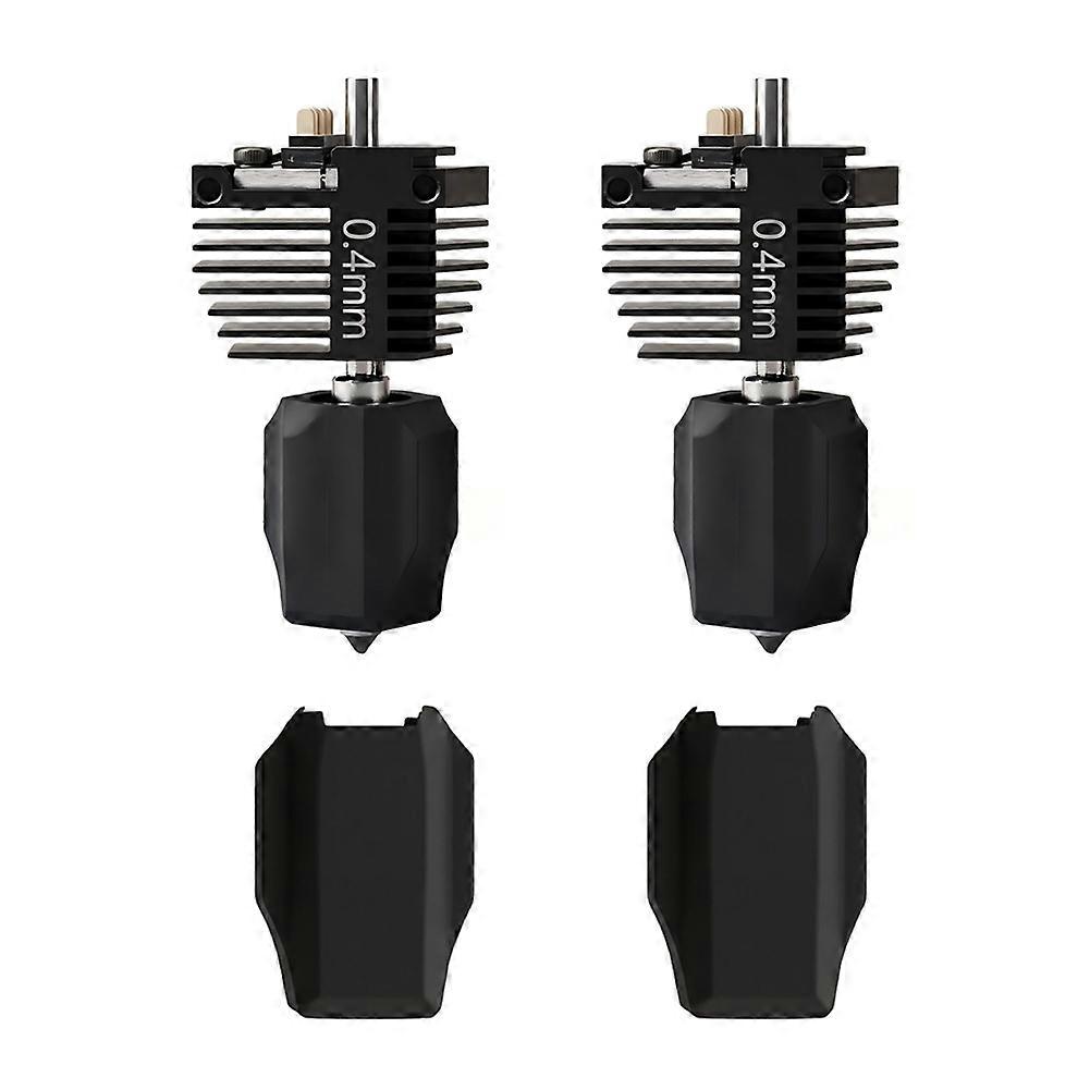 2set  end for Flashforge Creator 5/5 Pro,Quick Swap Integrated Metal Nozzle for Flashforge C5/5 Pro 3D Printer 0.4mm