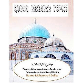 Quran Research Topics Women Inheritance Divorce Family Iman Patien - HAMZA m DAKKA - Paperback - en Book