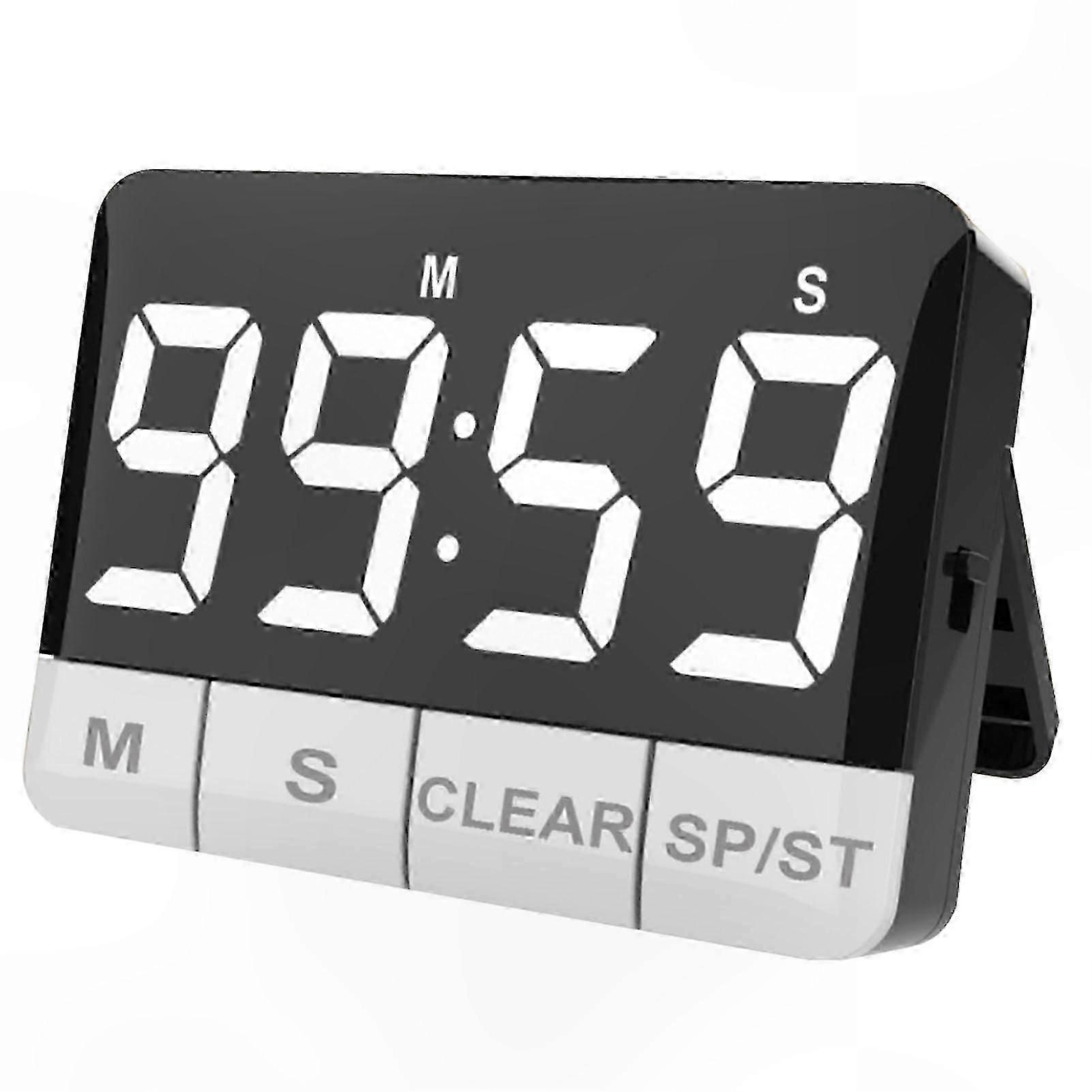 Kitchen countdown timer with magnetic back and LED display