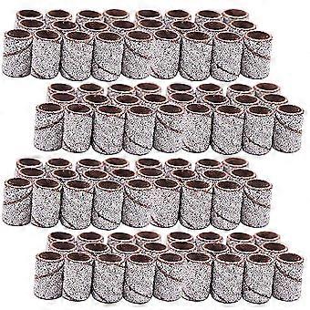 Grinding Polisher Nail Sanding Band for Manicure 300Pcs White Rings