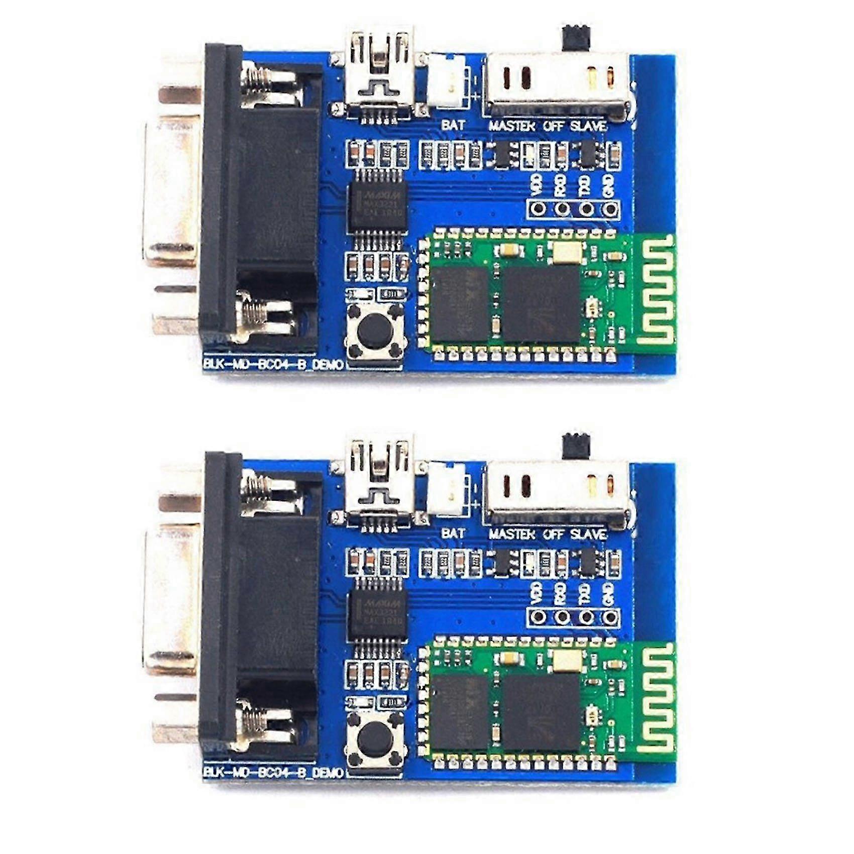 2X BC04-B Bluetooth Serial Port Module Demo Version Wireless Serial Port Communication RS232 Data Transmission Module