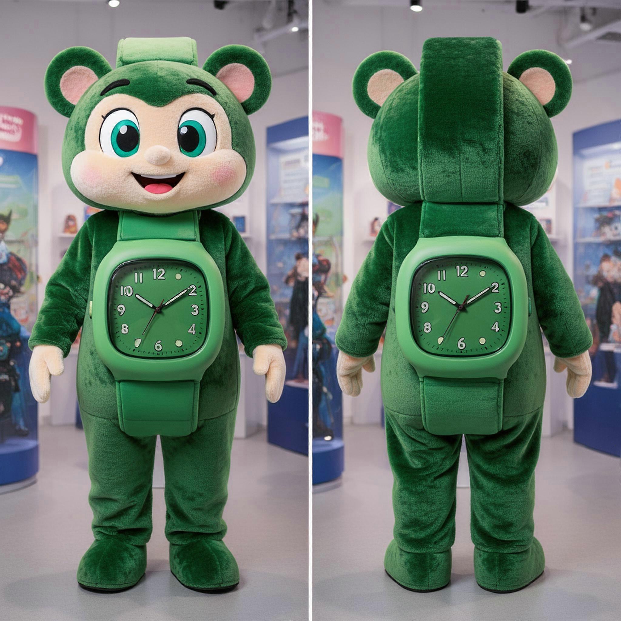MASTICOT Forest Green Expressive Dial Wrist Watch Mascot