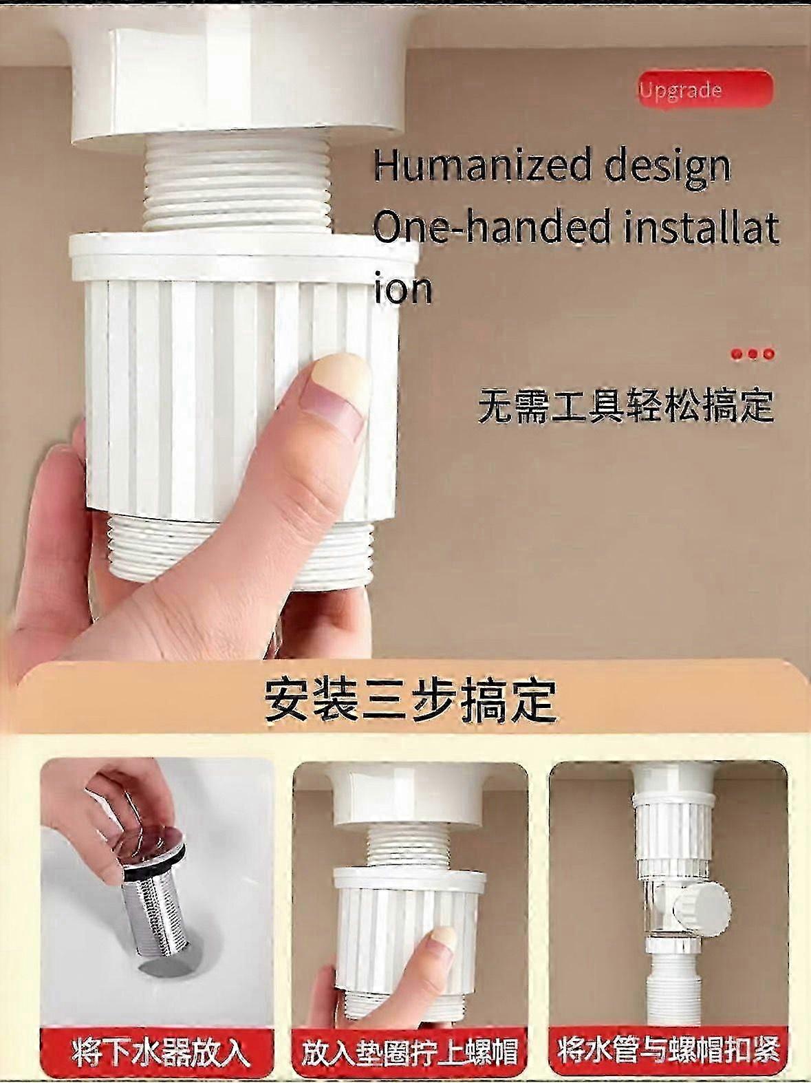 Clear 50mm Single Bottle Drain Trap