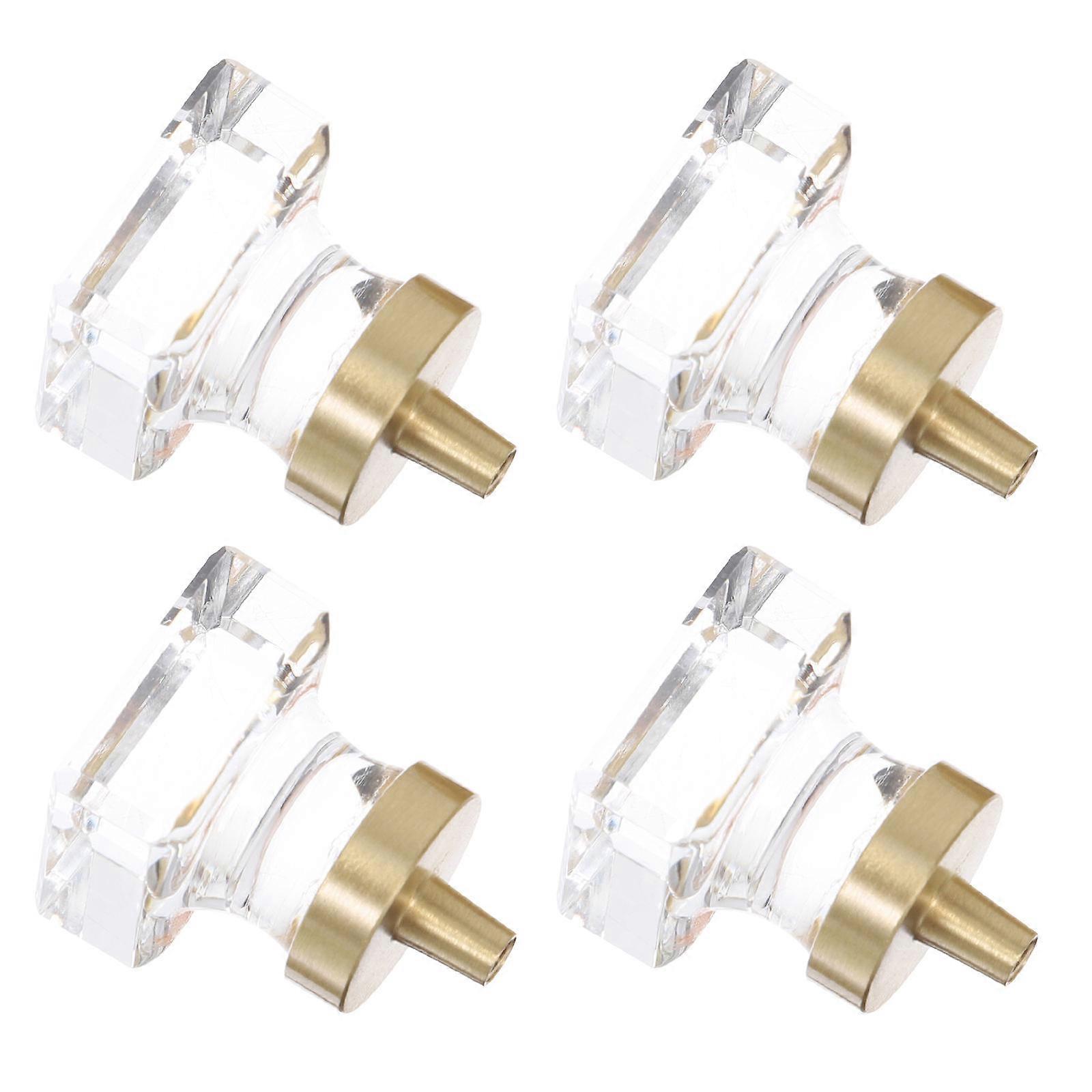 Crystal Cabinet Knobs Multi Color Drawer Pulls for Door 8Pcs Set