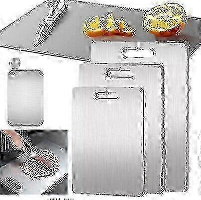 Large titanium chopping board for versatile meal prep
