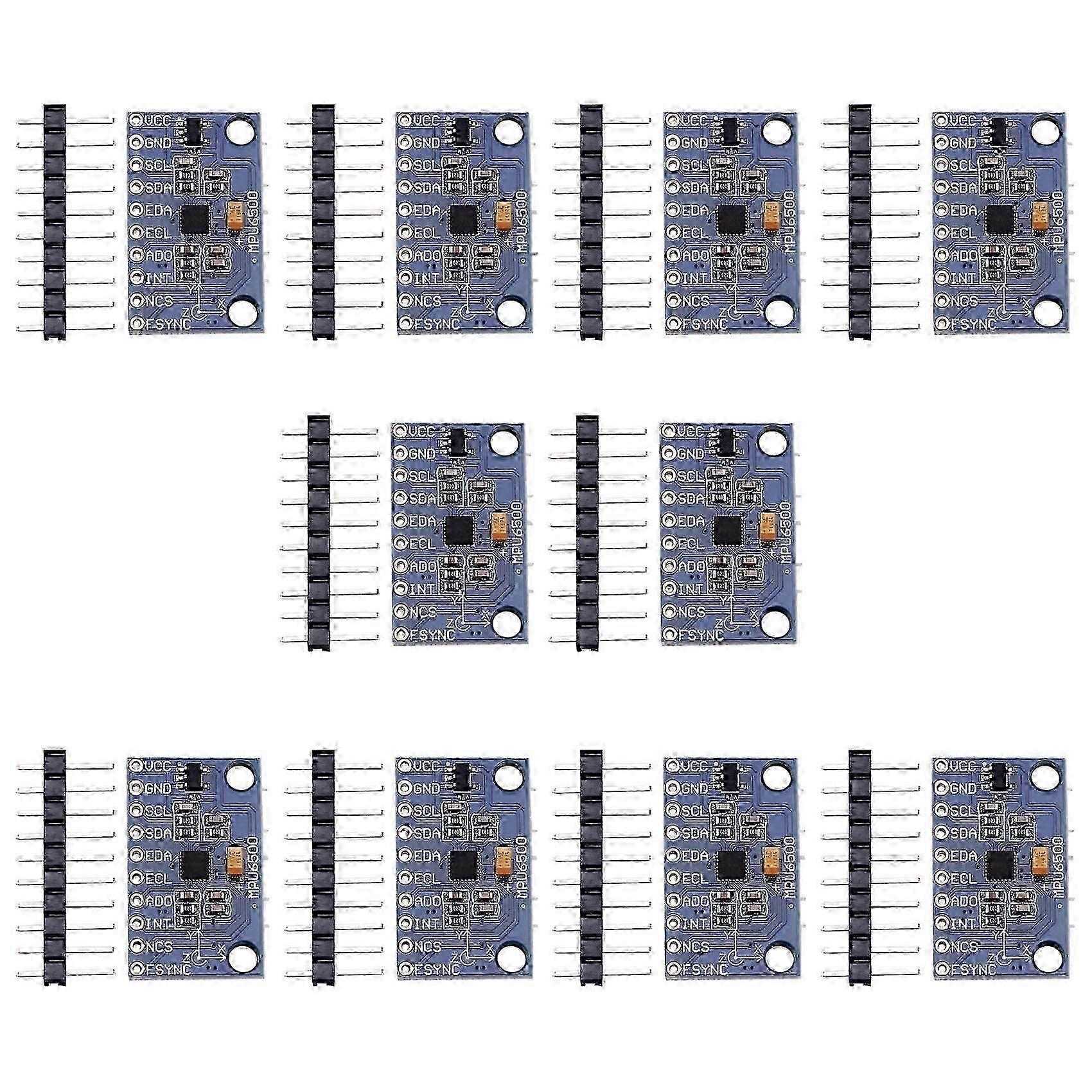 10Pcs MPU6500 Gyroscope Accelerometer Sensor Module 6-Axis GY-6500 Sensor Module IIC Communication Protocol