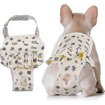 Adjustable Dog Diapers with Suspenders for Small Breeds, Cotton Hygiene Briefs foR Male and Female Dogs YF