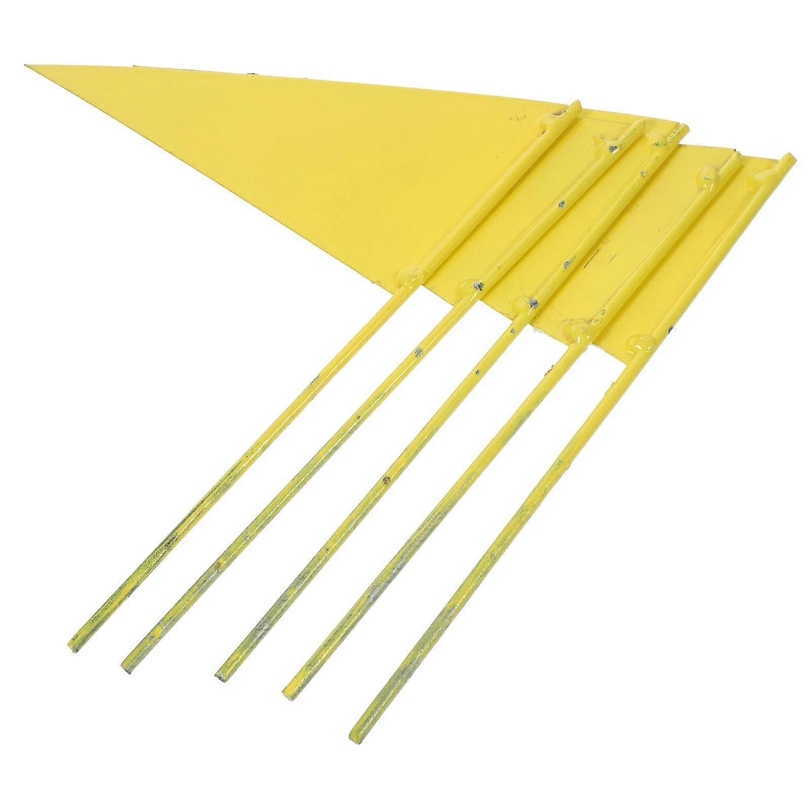 Small Iron Flags Marking Sprinkler Lawn Irrigation 5Pcs Triangular Flags