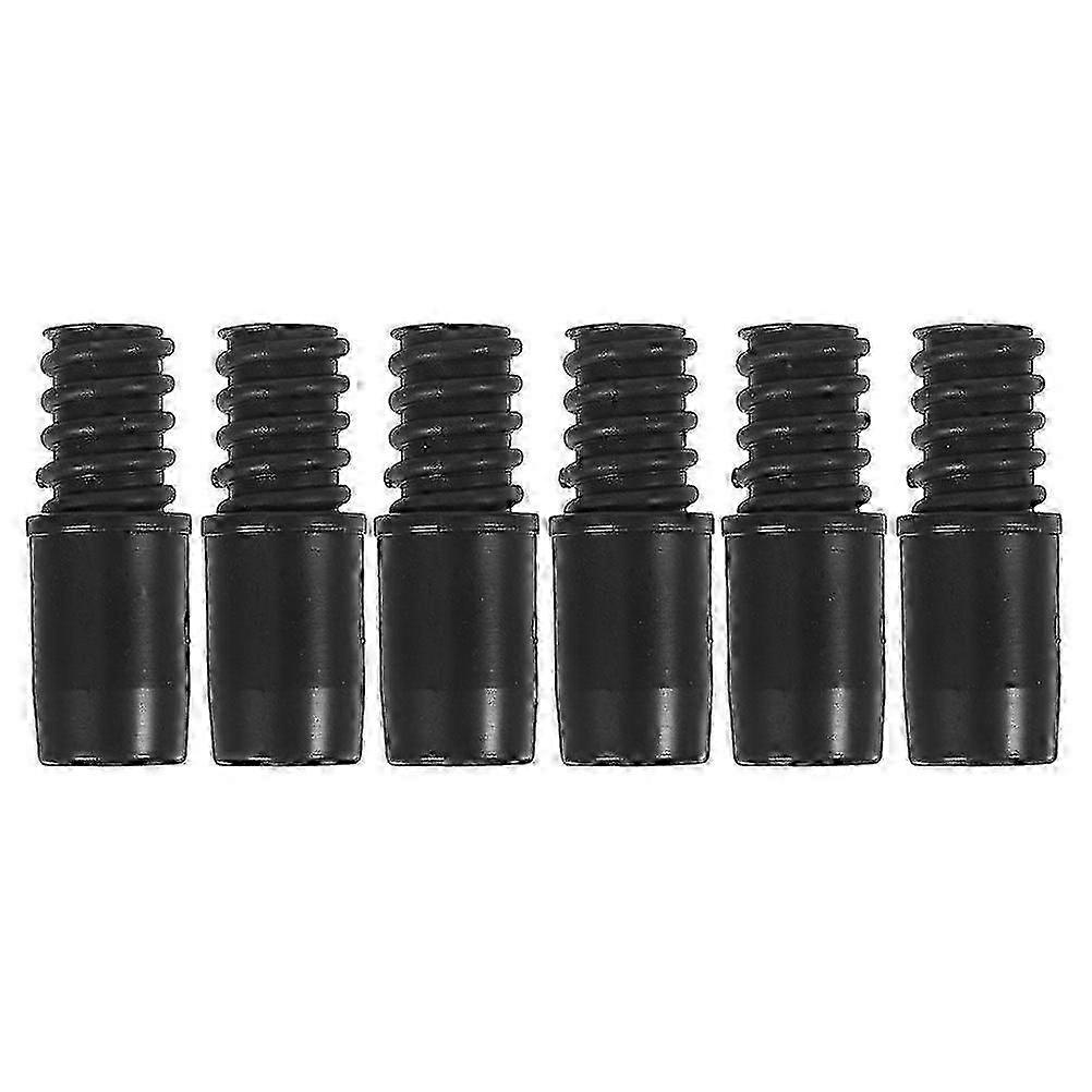 6pcs Replacement Tail Adapter Threaded Tip Replacement Threaded Tip Repair Mop Handle Pole Handle