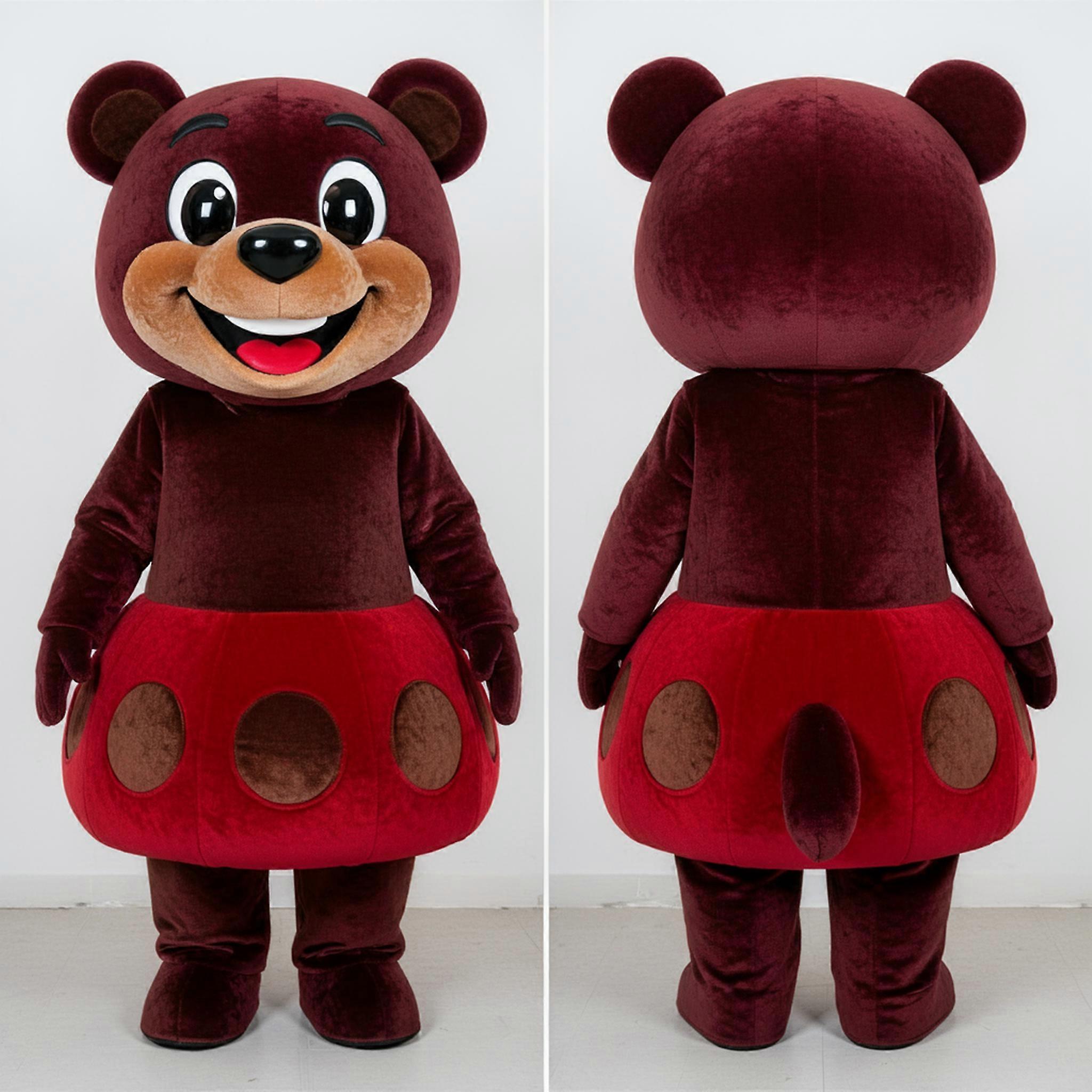 MASTICOT Maroon Plush Chocolates Mascot