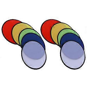 Foldable Flying Disc Kids Plaything for Exercise 10Pcs Colorful Set