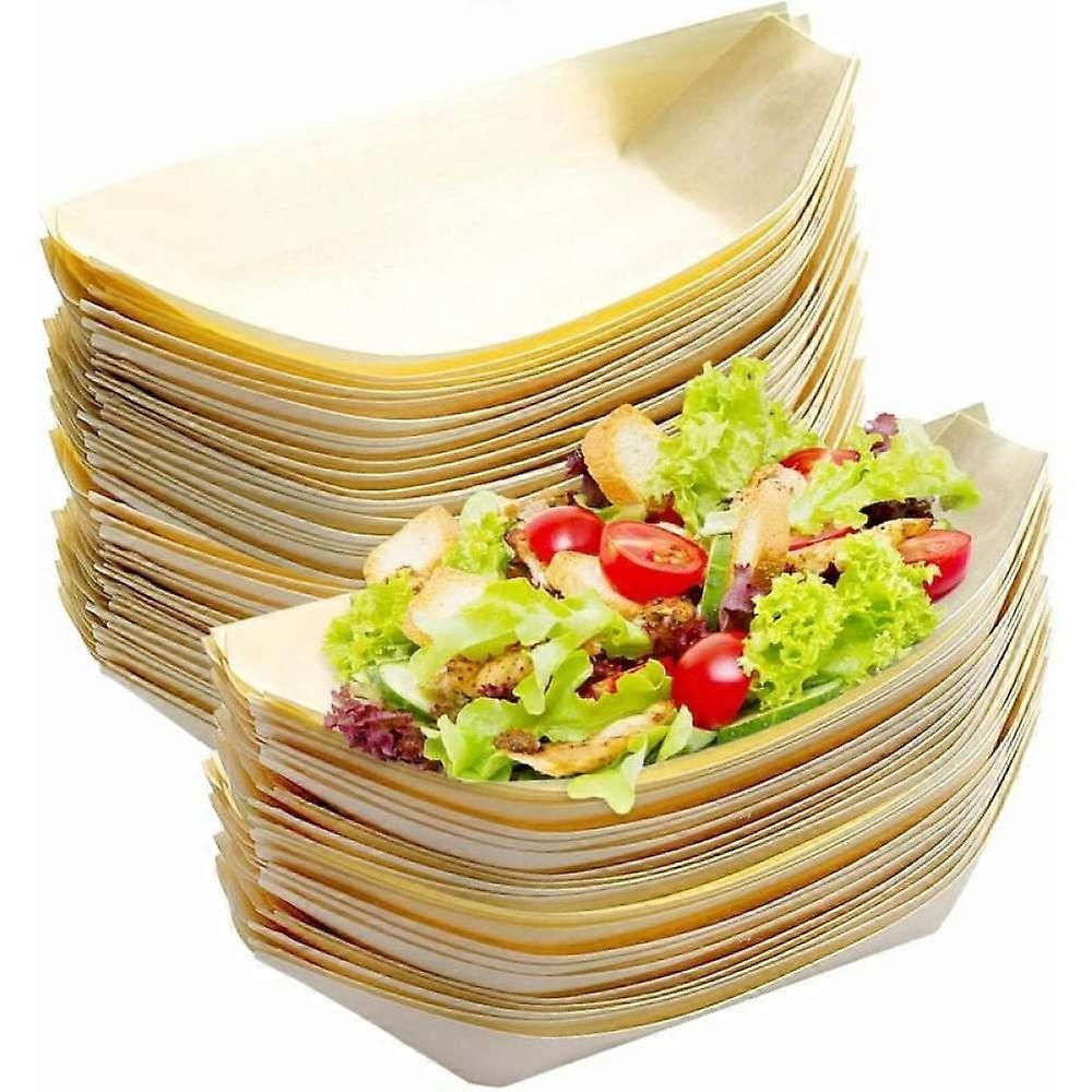 Biodegradable Bamboo Sushi Boats Compostable
