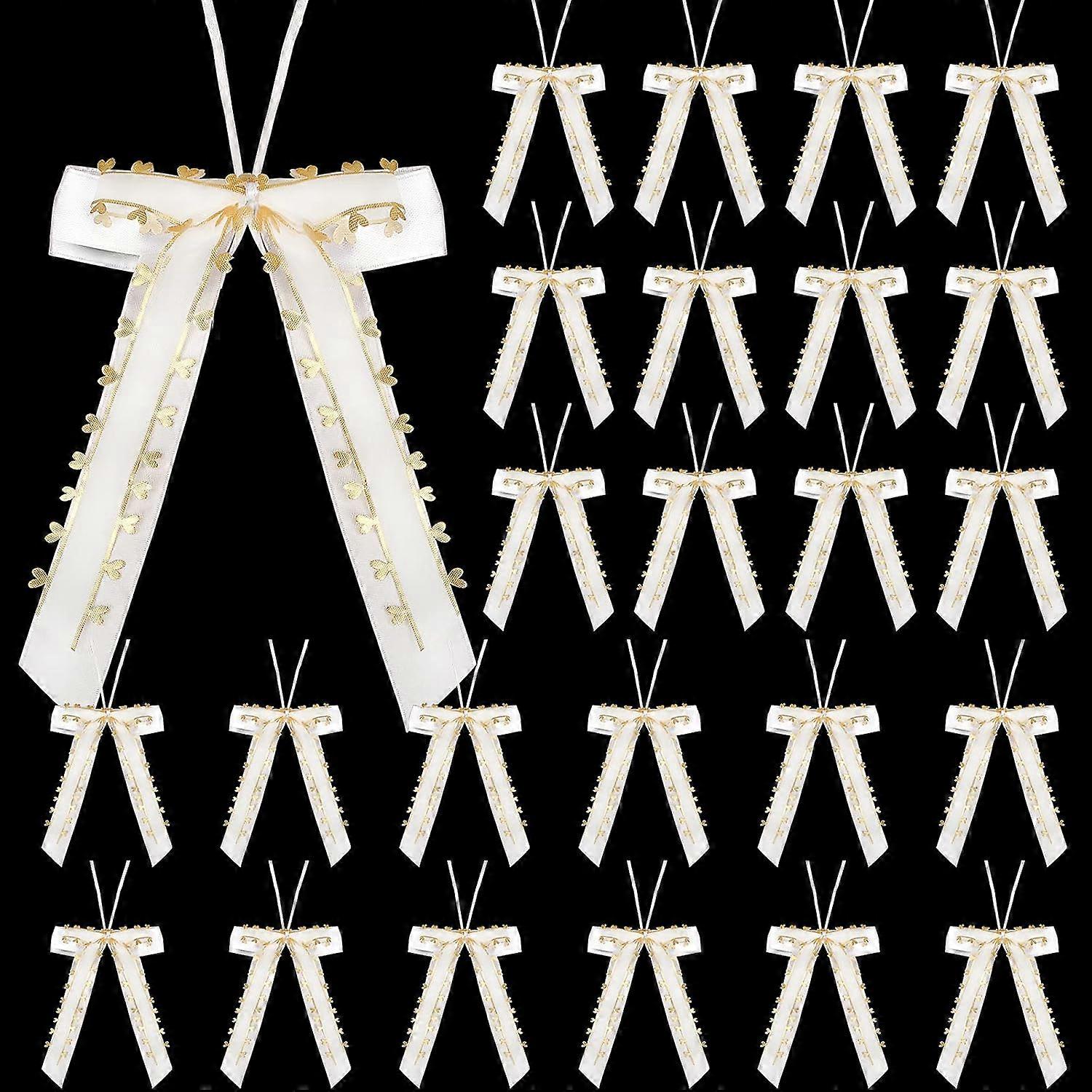 Stylish Rustic Double-Layered Burlap Bows