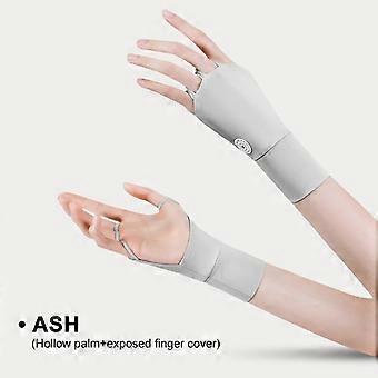 Golf Sunscreen Gloves Ice Silk Women Outdoor Sports Half-Finger Gloves Thin Section Breathable Sweat Absorption