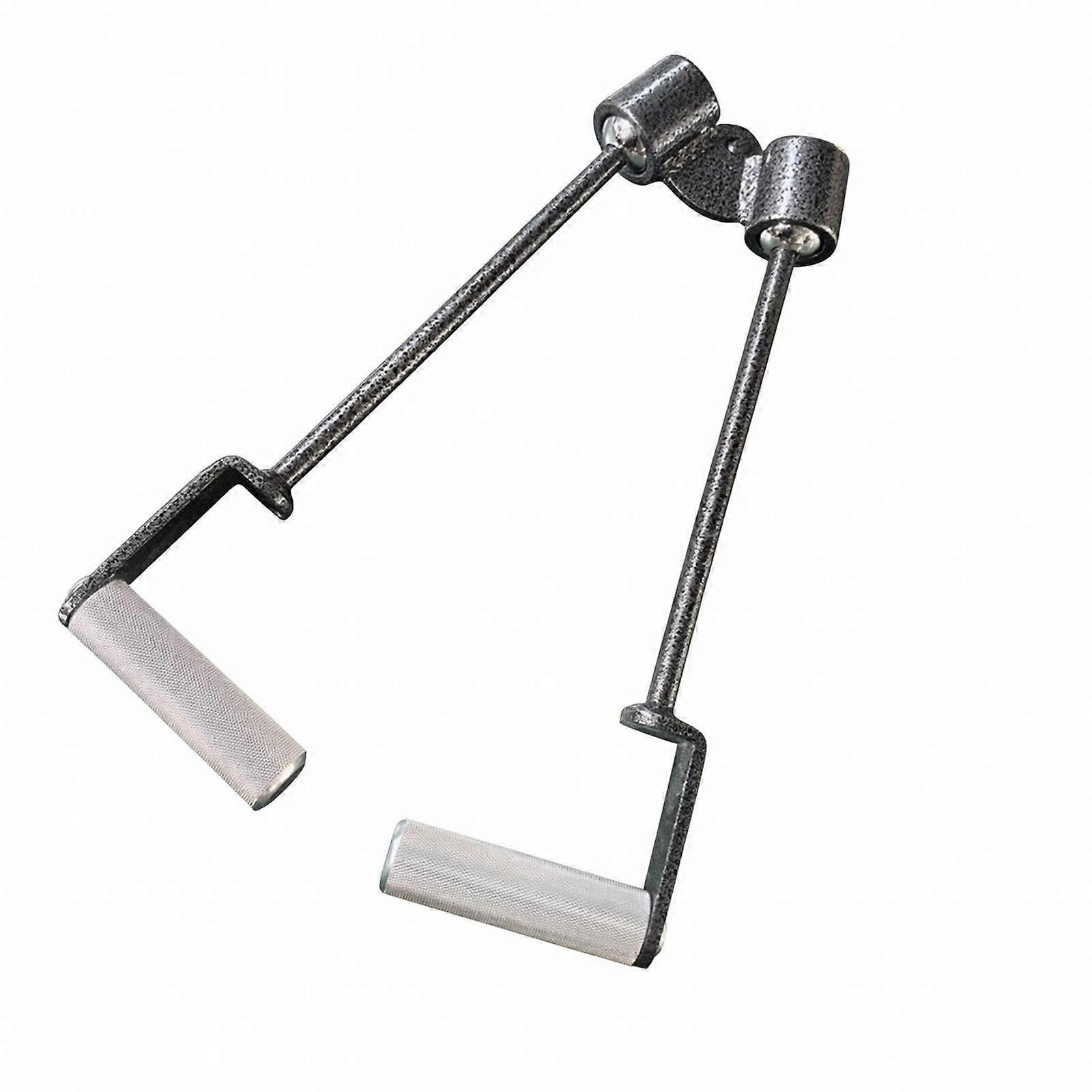 Universal Back-Training Handle with Hook | Iron Construction, Twin-Grip Handle