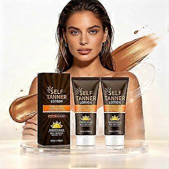 50g Self Tanning Lotion for Face&Body,Streak-Free Natural Glow Tanner Cream,Lightweight Hydrating for Women_yzad