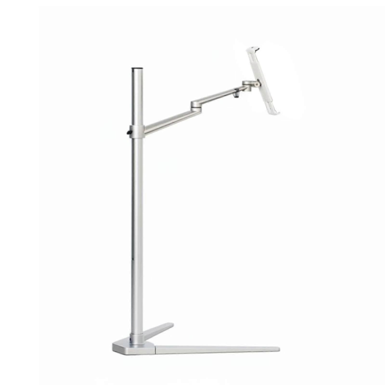 Hands-Unrestricted Tablet Mount 360 Degree Rotation Adjustable Tablet Floor