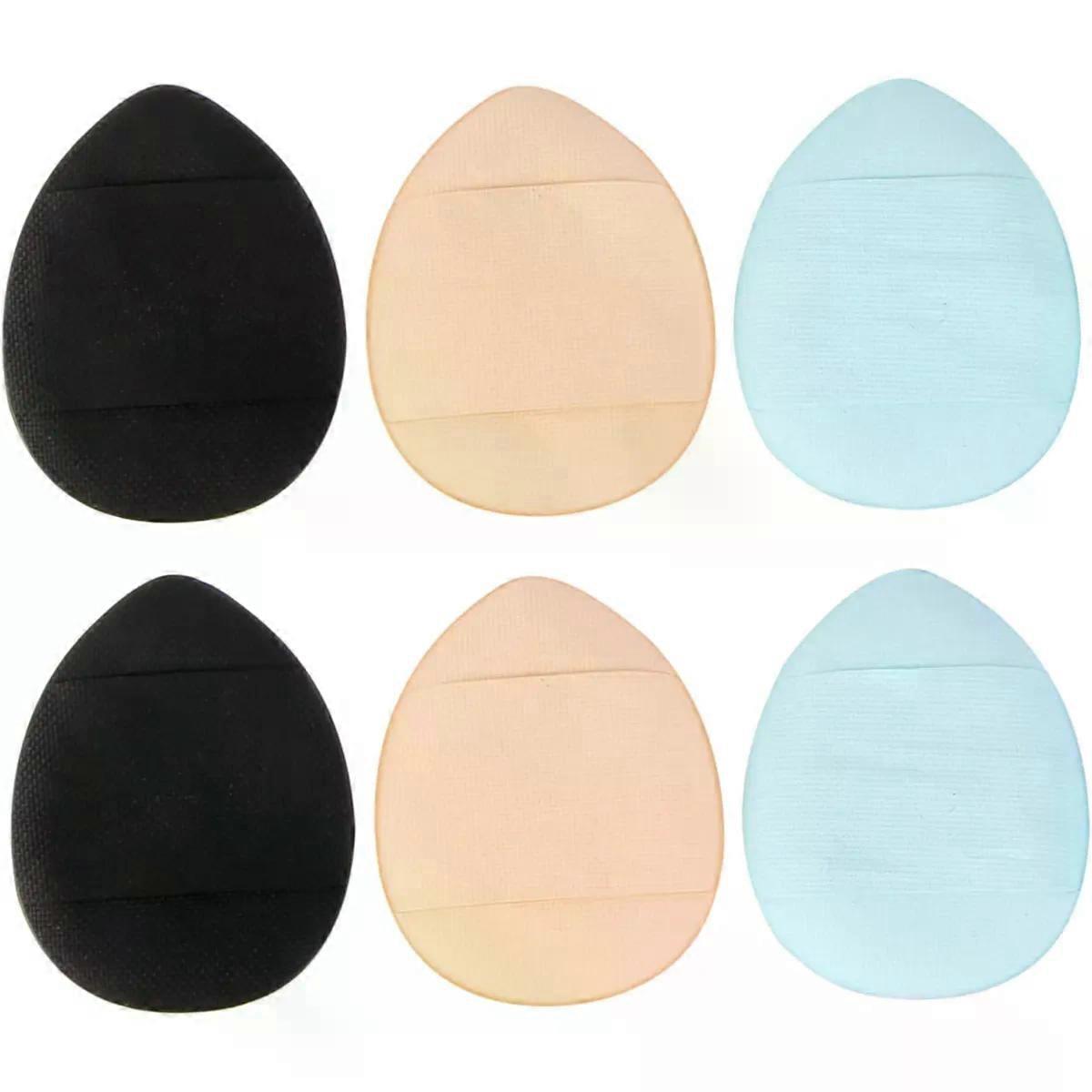 6pcs Mini Makeup Puff with Strap Triangle Powder Applicator