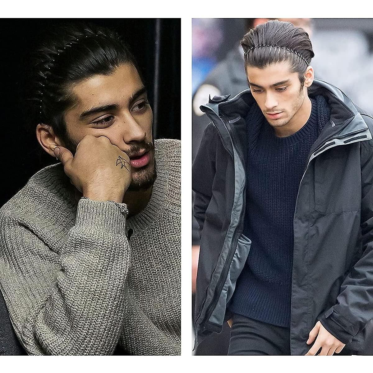 メタルヘッドバンド ウェービーヘアバンド スプリングヘアフープ ブラックユニセックス メンズ レディース