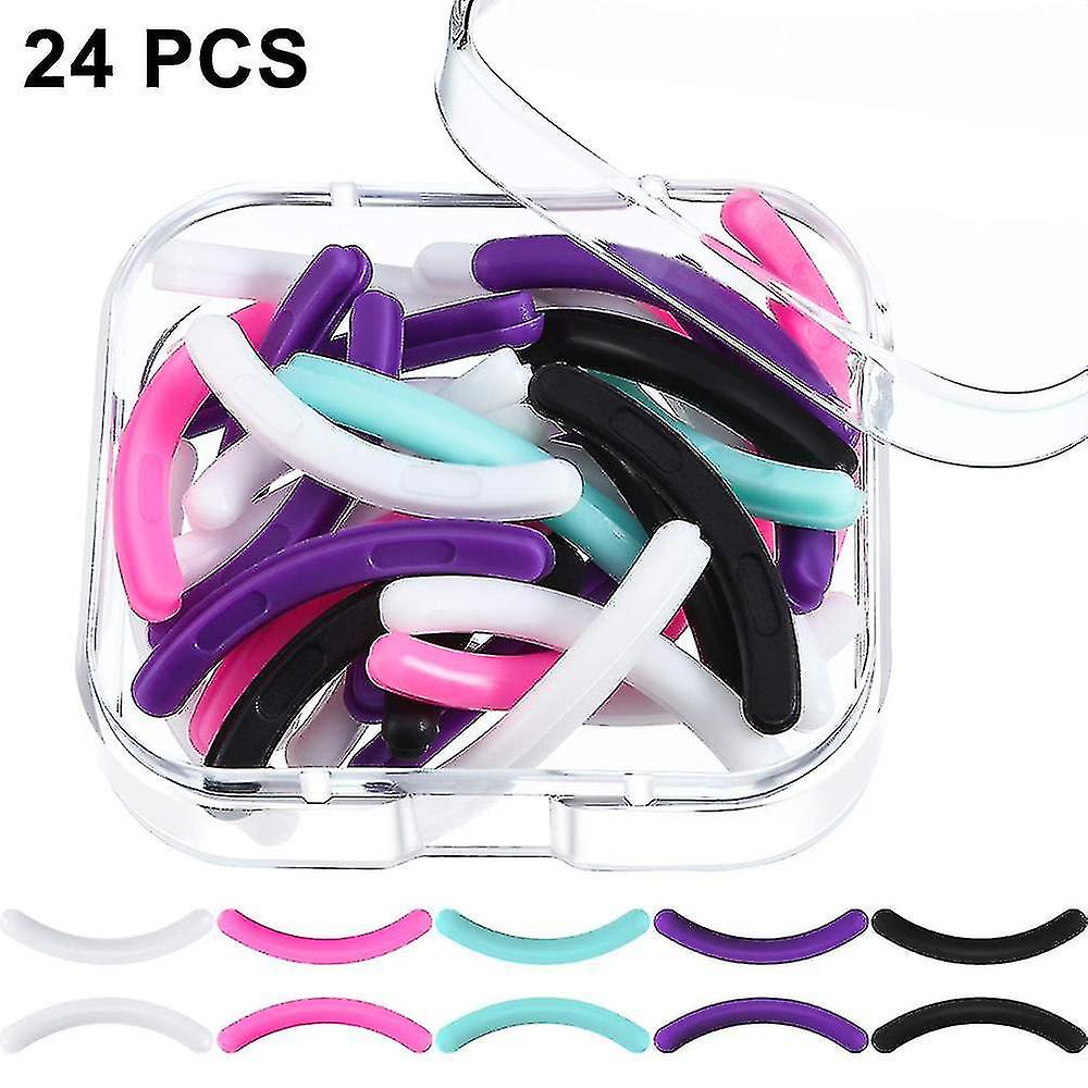 24 Pieces Er S Eyelash Er Pads Silic Rubber Er Replacement S Pads For Eyelash Er With A Clear Stora