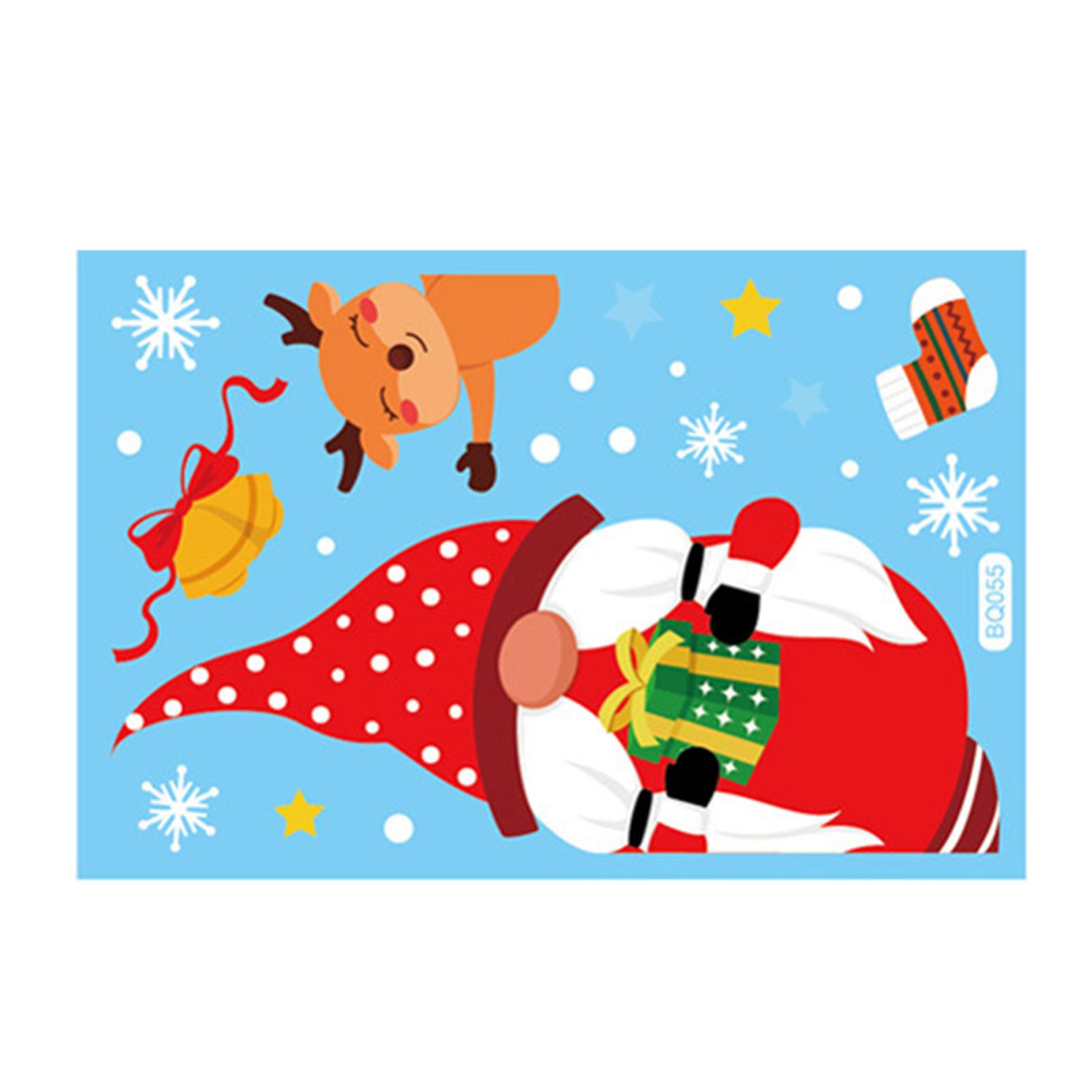 Christmas Window Clings Decals Easy To Remove Window Clings