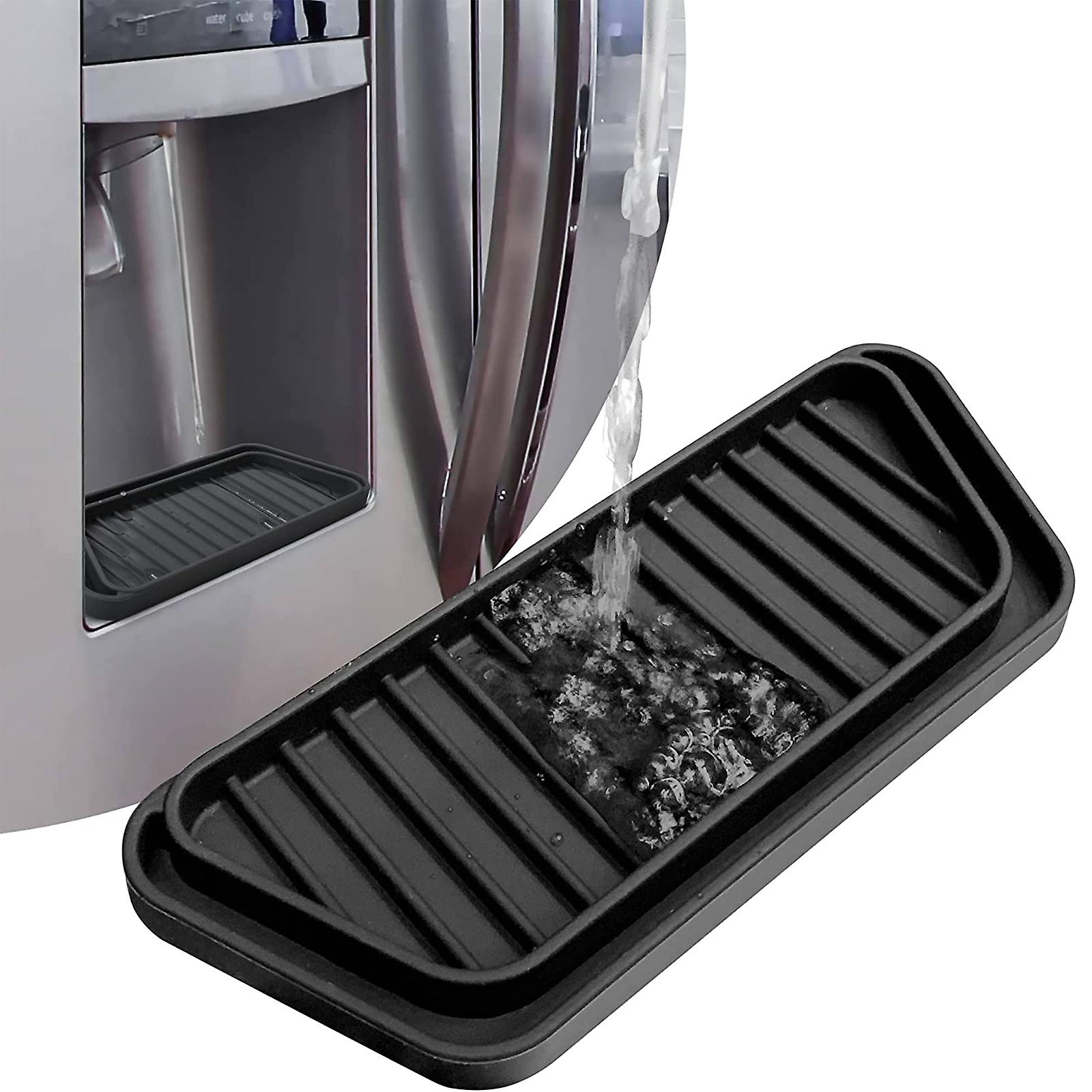 לוכד מגש טפטוף חדש למקרר חם, מגש טפטוף מיני מקרר, מגן על תבנית מתקן קרח ומים, קל לניקוי, מונע החלקה