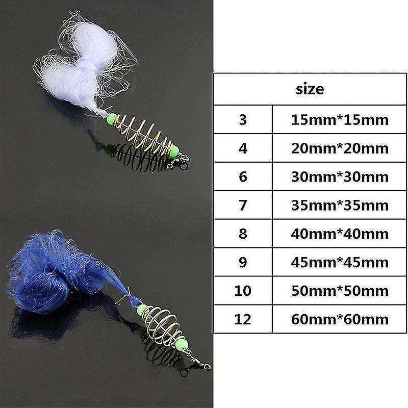 20Mmx20mm Copper Spring Shoal Fishing Net Luminous Beads Swivel Fishing Tool