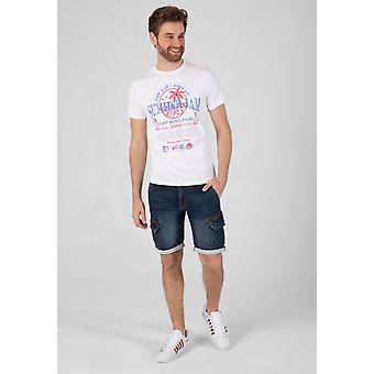 Timezone Pantaloni 3/4 Uomo, Modello Cargo A Quadri, In Puro Cotone Leggero, Con Tasche Multiple E Cintura In Dotazione